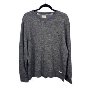 Weatherproof Vintage Gray Pullover Sweater, Textured Knit, Cotton Blend, XL